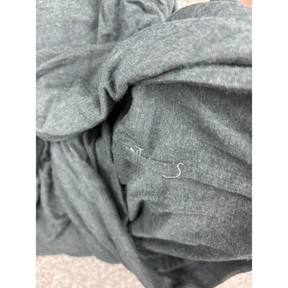 Prana Dress Womens Small Dark Gray Short Sleeve Ruched Casual Stretch Soft - Picture 6 of 7